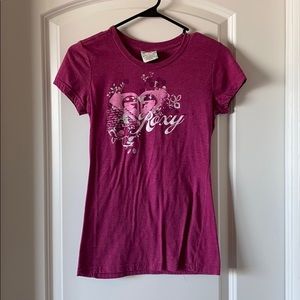 Roxy heathers pink shirt.